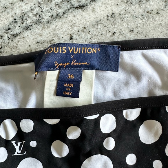 Louis Vuitton Black and White Polka Dot Bikini - Picture 9 of 10